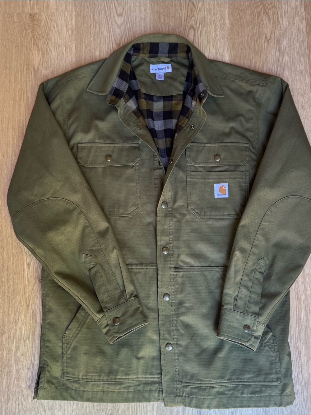 Carhartt Rugged Flex Field Jacket Green & Brown Medium